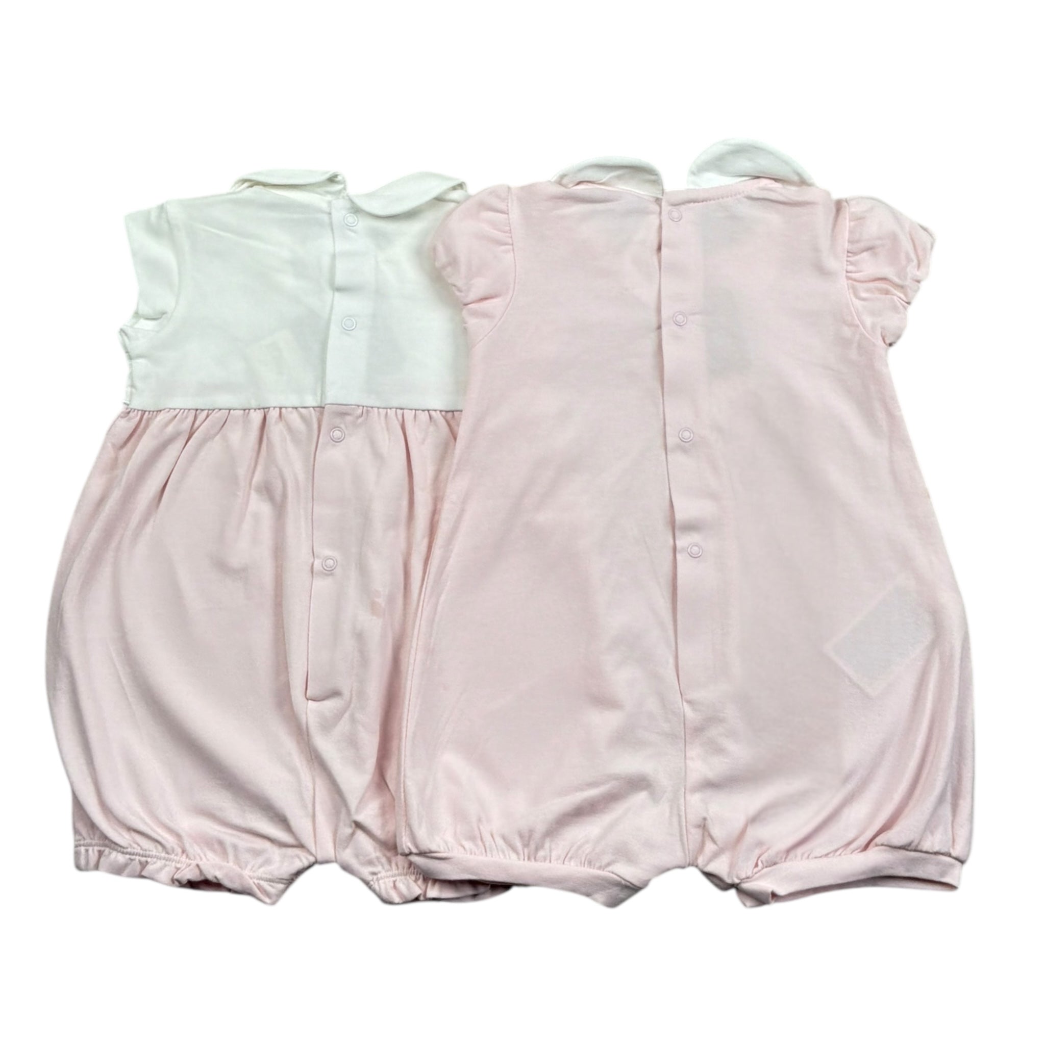 Mayoral Set 2 Pagliaccetti Bicolore per Neonata 1752 BIANCO/ROSA MAYORAL 