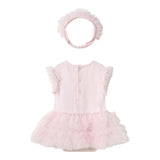 Mayoral Body Mezza Manica Tinta Unita con Fascia Capelli per Neonata 1756 ROSA MAYORAL 