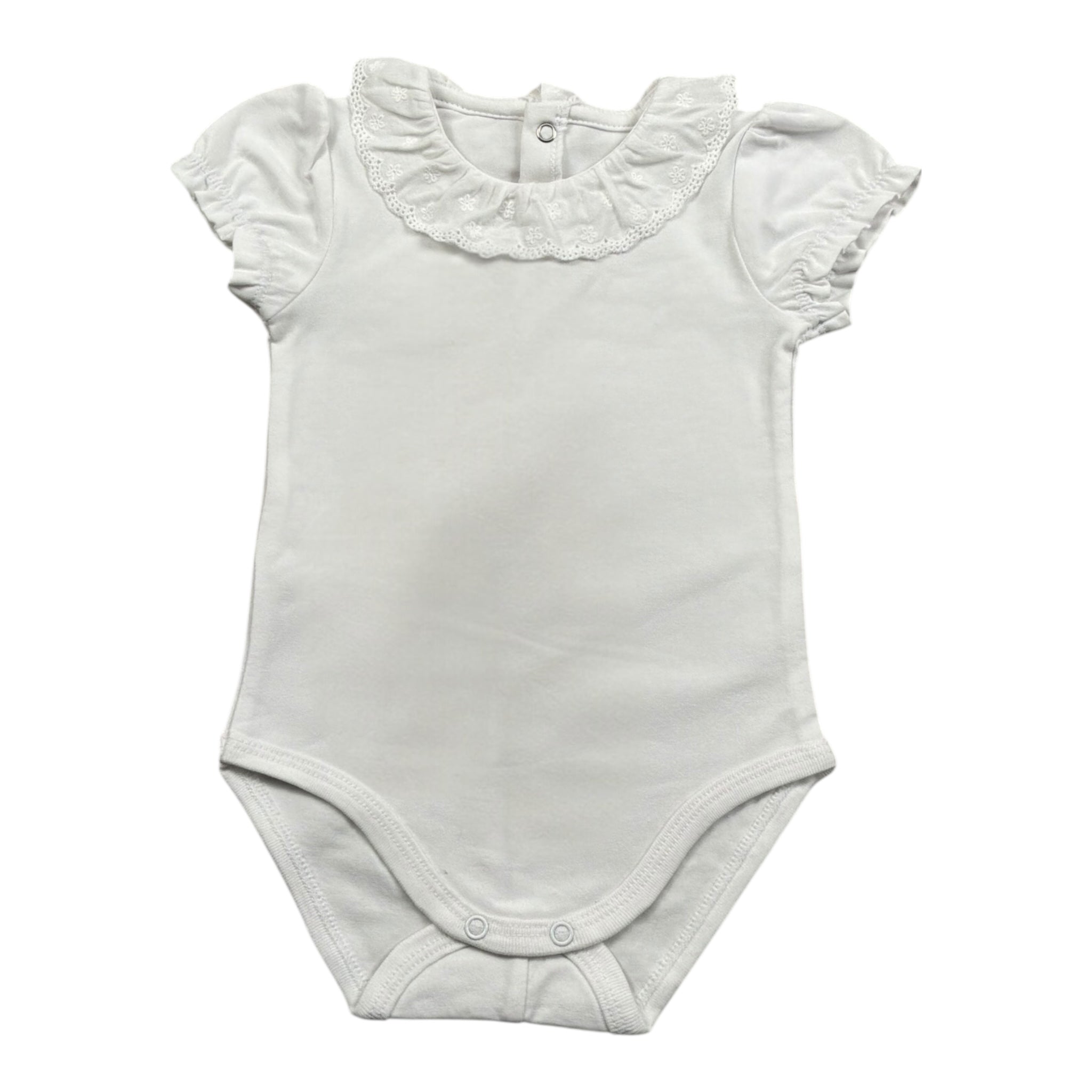 Mayoral Body Mezza Manica Tinta Unita con Colletto per Neonata 1757 BIANCO MAYORAL 