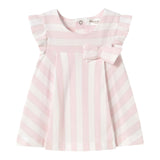 Mayoral Abito Mezza Manica Fantasia A Righe per Neonata 1847 BIANCO/ROSA MAYORAL 