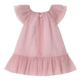 Mayoral Abito Giromanica Tinta Unita con Tulle per Neonata 1850 ROSA MAYORAL 