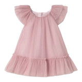 Mayoral Abito Giromanica Tinta Unita con Tulle per Neonata 1850X ROSA MAYORAL 