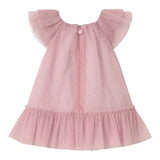 Mayoral Abito Giromanica Tinta Unita con Tulle per Neonata 1850X ROSA MAYORAL 