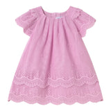 Mayoral Abito Mezza Manica Tinta Unita con Tulle E Pizzo Sangallo per Neonata 1910 ROSA MAYORAL 