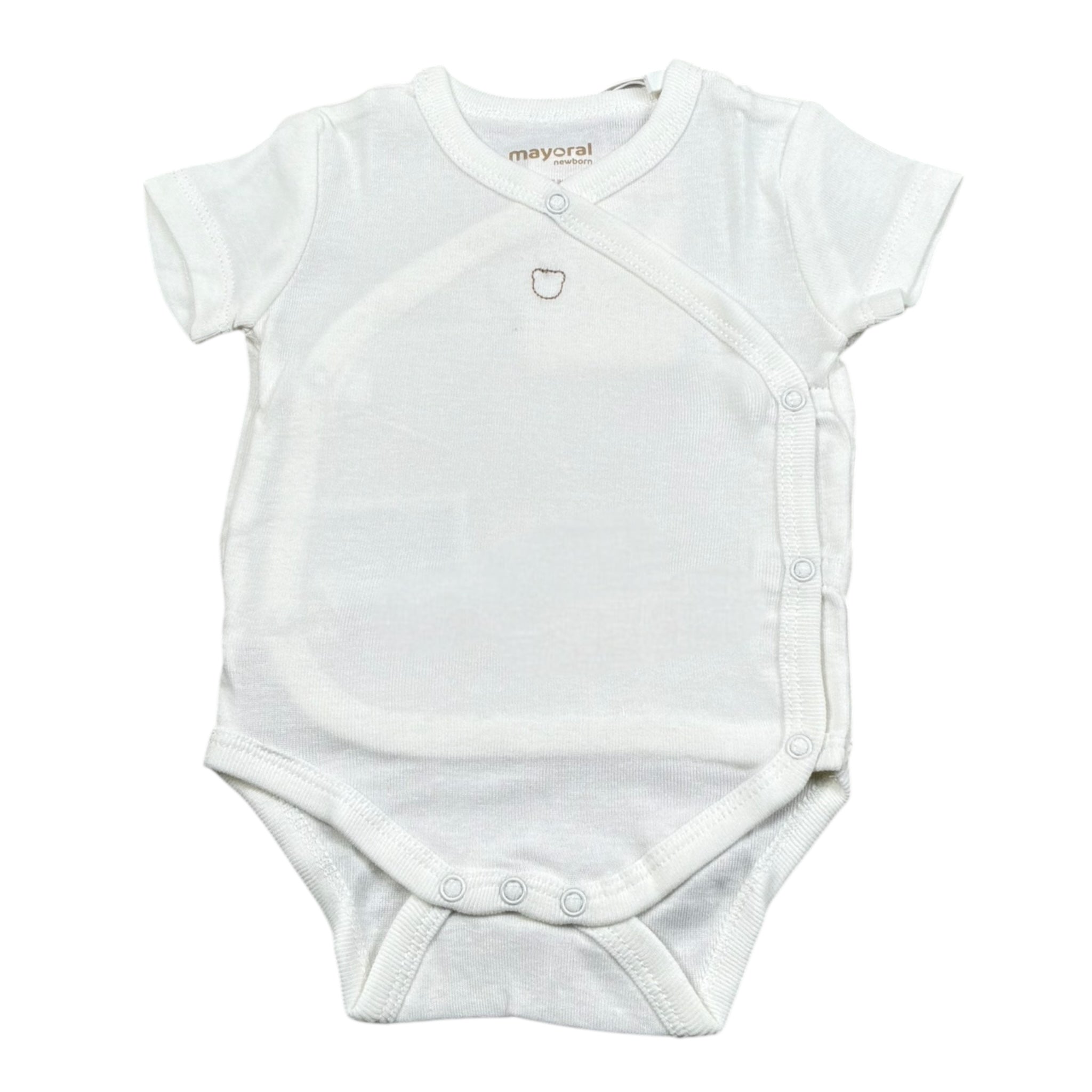 Mayoral Body Mezza Manica Tinta Unita per Neonato 2707M BIANCO MAYORAL 