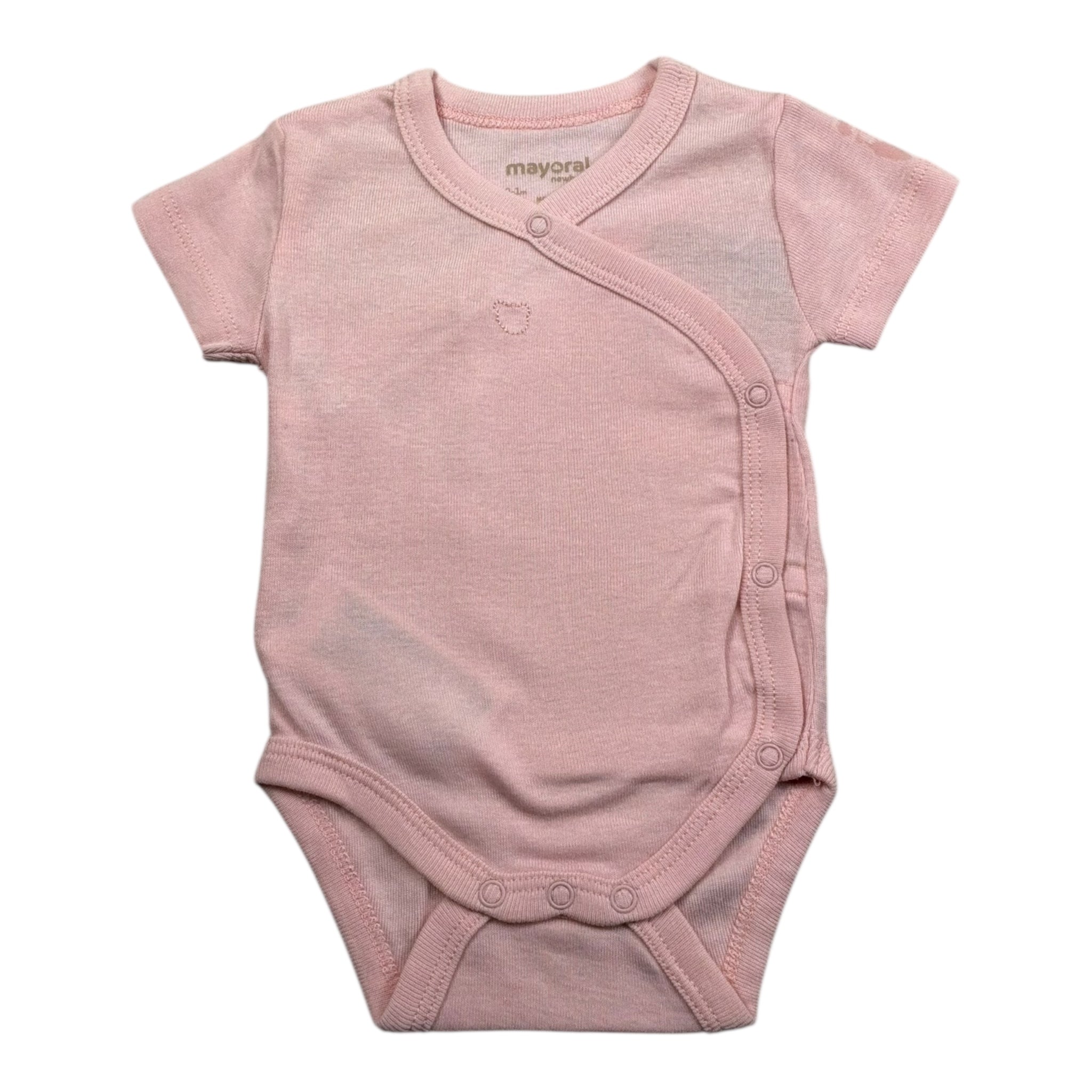 Mayoral Body Mezza Manica Tinta Unita per Neonata 2707X ROSA MAYORAL 