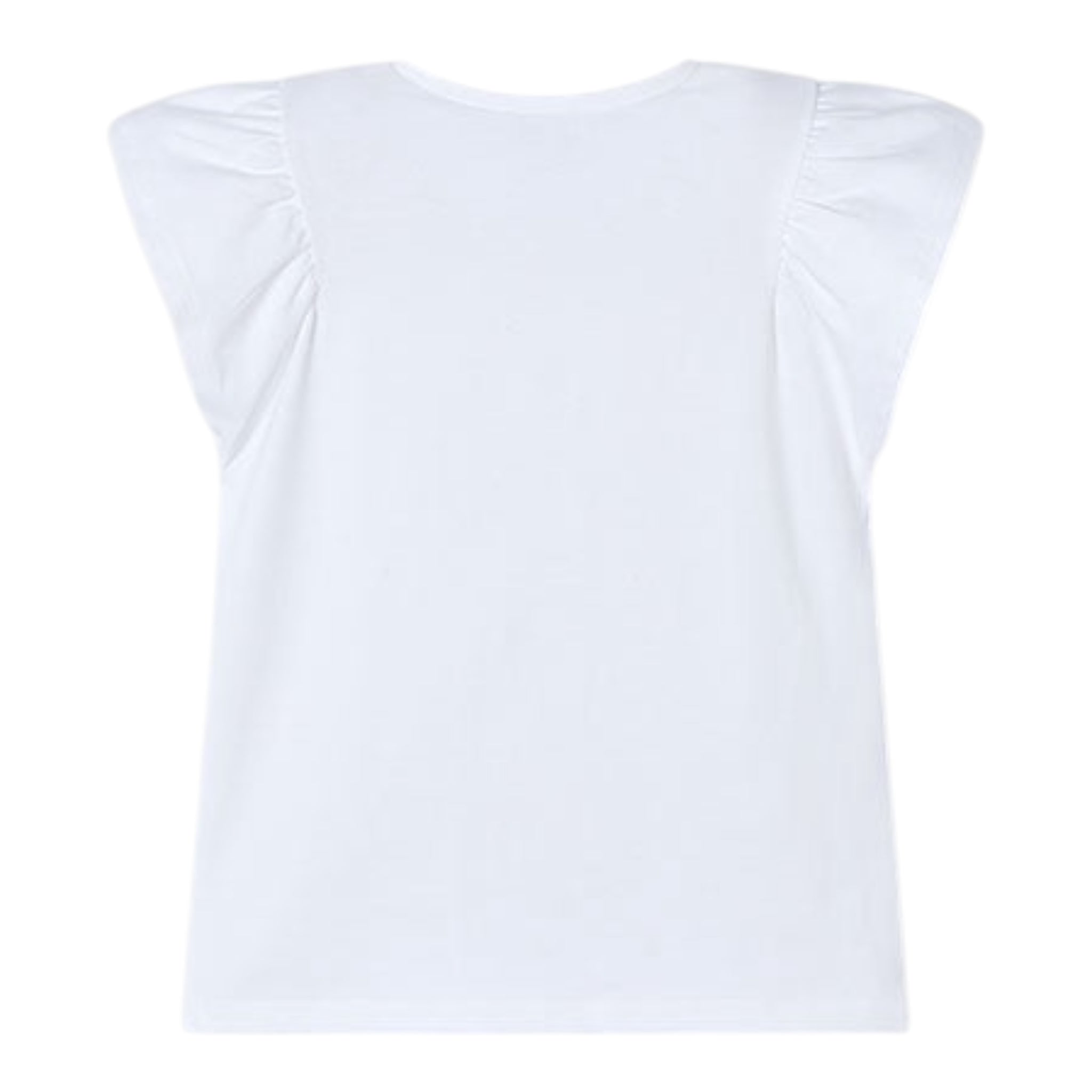 Mayoral T-Shirt Girocollo Tinta Unita con Stampa per Bambina 3002X BIANCO MAYORAL 