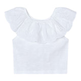 Mayoral Top Tinta Unita con Scollo A Barca per Neonata 3012N BIANCO MAYORAL 