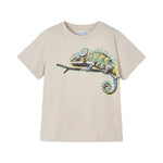 Mayoral T-Shirt Girocollo Tinta Unita con Stampa per Bambino 30455 BEIGE MAYORAL 