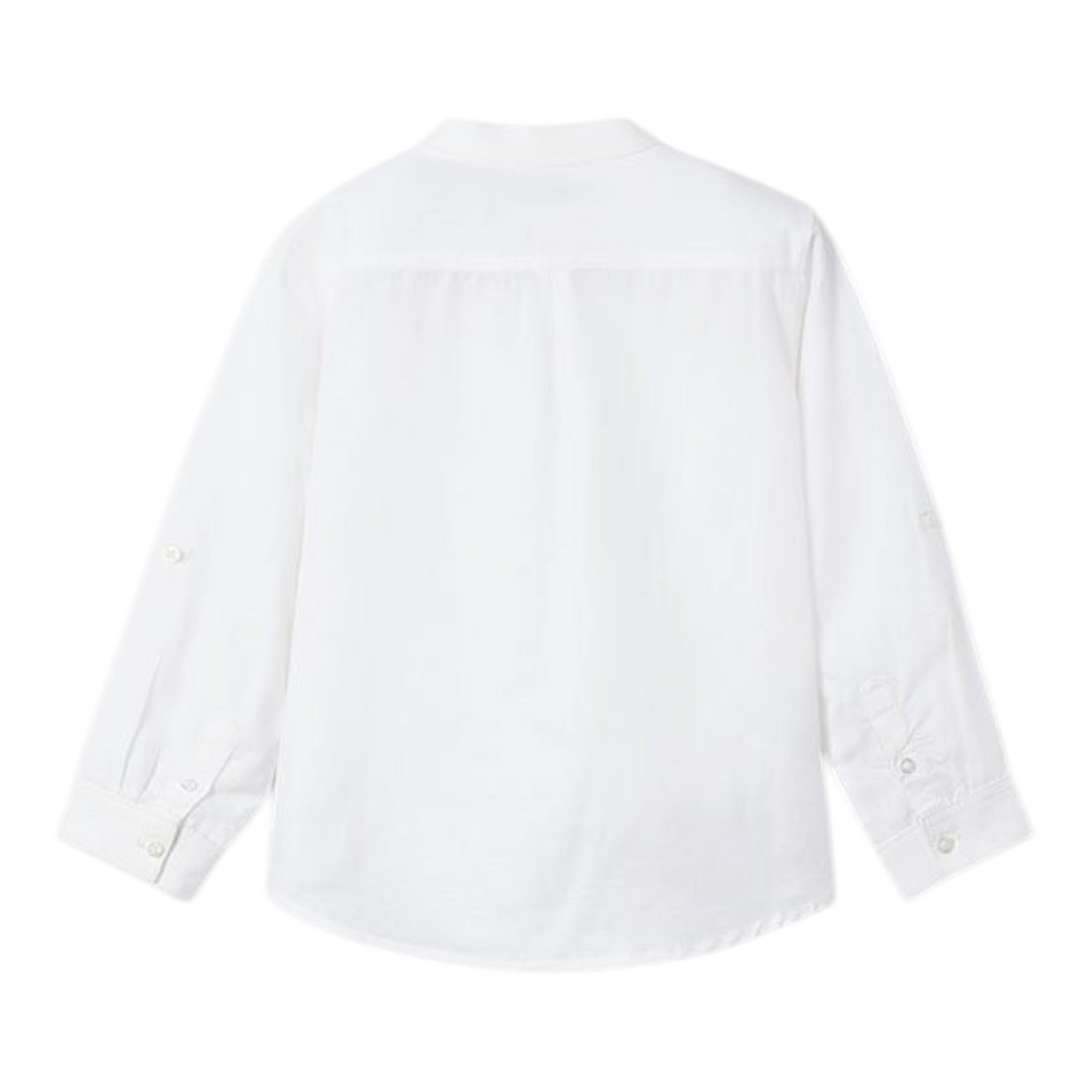 Mayoral Camicia con Colletto Coreano Tinta Unita per Bambino 3119X BIANCO MAYORAL 