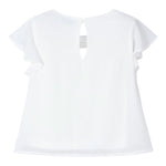 Mayoral Camicia Mezza Manica Tinta Unita per Neonata 3182N BIANCO MAYORAL 