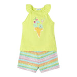 Mayoral Completo 2 Pezzi Short-Canotta per Neonata 3214 GIALLO MAYORAL 