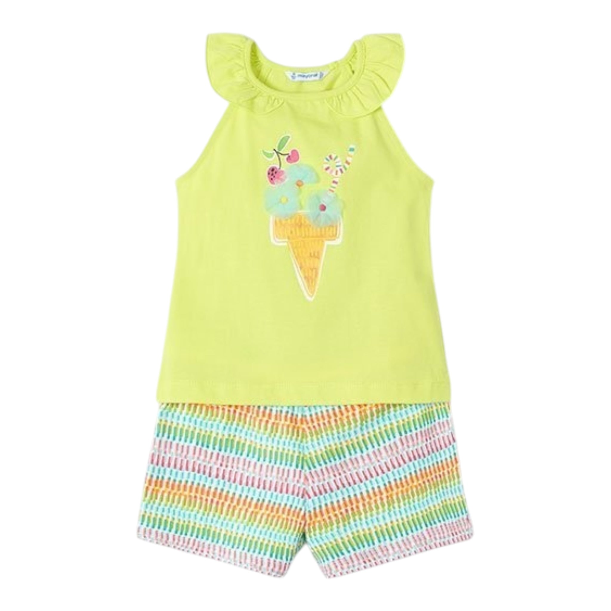 Mayoral Completo 2 Pezzi Short-Canotta per Neonata 3214 GIALLO MAYORAL 