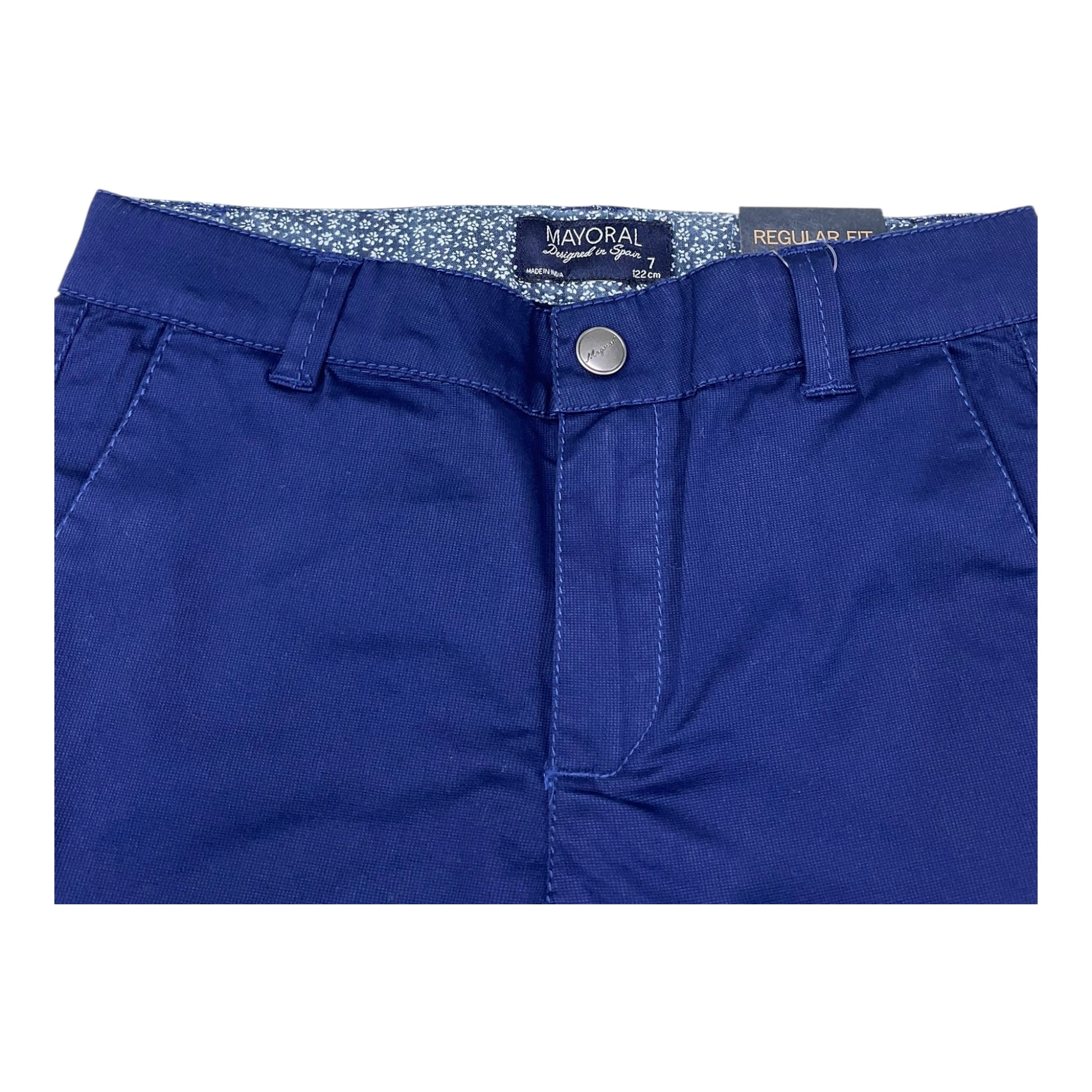 Mayoral Pantalone Tinta Unita con Girovita Regolabile per Bambino 3503 BLU MAYORAL 