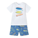 Mayoral Completo 2 Pezzi T-Shirt-Bermuda per Bambino 360444 BIANCO MAYORAL 