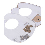 Mayoral Set Bavetta Tinta Unita con Stampe per Neonato 987777 BIANCO MAYORAL 