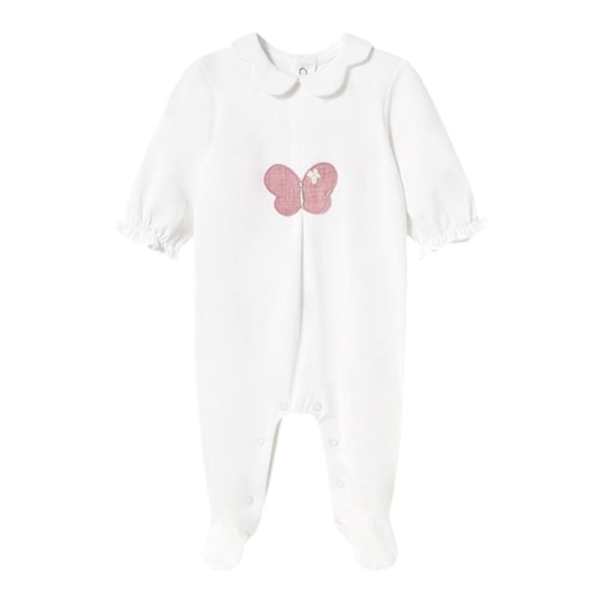 Mayoral Tutina Manica Lunga Tinta Unita con Applicazione per Neonata TUNM BIANCO MAYORAL 