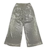 Met Pantalone Tinta Unita con Girovita Regolabile per Bambina ME335 ARGENTO MET 