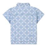 Michael Kors Abito In Denim Tinta Unita con Stampe per Bambina R30290 AZZURRO MICHAEL KORS 