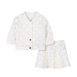Michael Kors Completo 2 Pezzi Felpa-Gonna tinta unita Panna per Neonata R30306 PANNA MICHAEL KORS 