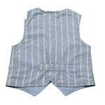 Mini Banda Gilet Tinta Unita per Neonato 38697 AZZURRO MINI BANDA 