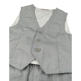 Mini Banda Completo 2 Pezzi Pantalone-Gilet -Tinta Unita per Neonato 38818 GRIGIO MINI BANDA 
