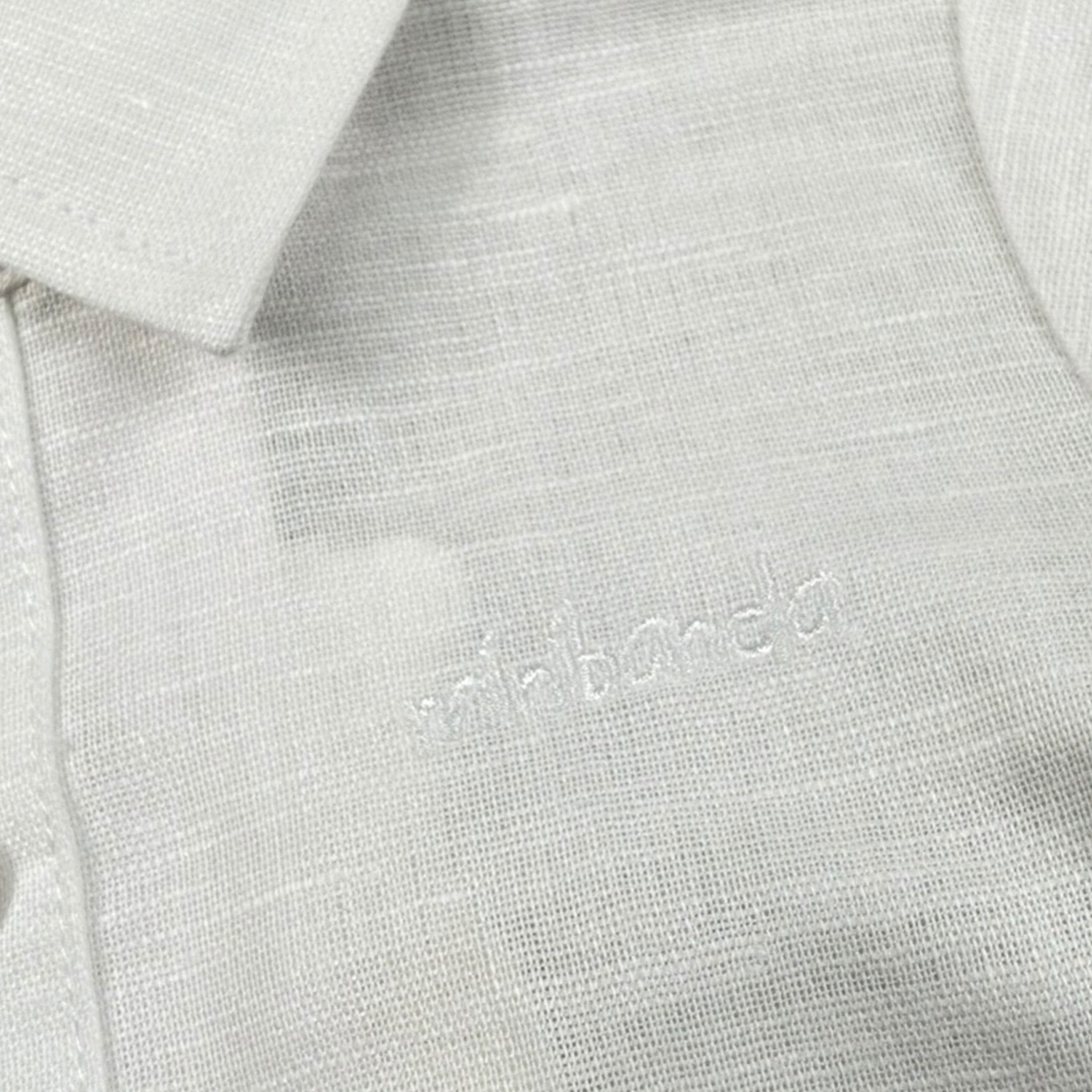 Mini Banda Camicia Mezza Manica Tinta Unita per Neonato 3B604 BIANCO MINI BANDA 