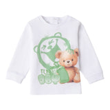 Mini Banda Completo 3 Pezzi Felpa-Shirt-Pantalone per Neonato 3B640 VERDE MINI BANDA 