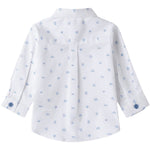 Minibanda Camicia Manica Lunga Tinta Unita con Papillon per Neonato 3B600 BIANCO MINIBANDA 