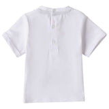 Minibanda T-Shirt Girocollo Tinta Unita con Stampa per Neonato 3B613 BIANCO MINIBANDA 