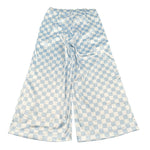 Miss Grant Pantalone Bicolore con Fantasia A Quadri Bianco/Azzurro per Bambina MG0565 BIANCO/AZZURRO MISS GRANT 