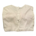 Miss Grant Top Giromanica Tinta Unita con Fiocco per Neonata MG1278 BIANCO MISS GRANT 