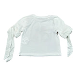 Miss Grant T-Shirt Girocollo tinta unita con Stampa Bianco per Bambina MG1317 BIANCO MISS GRANT 