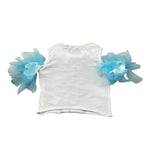 Miss Grant T-Shirt Girocollo tinta unita con Stampa Bianco per Neonata MG1318N BIANCO MISS GRANT 
