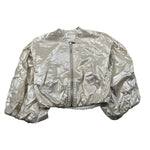 Miss Grant Giubbino Tinta Unita con Zip per Bambina MG1323 ORO MISS GRANT 