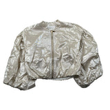 Miss Grant Giubbino Tinta Unita con Zip per Bambina MG1323 ORO MISS GRANT 