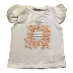Miss Grant T-Shirt Girocollo Tinta Unita con Stampa In Contrasto per Bambina MG1336J BIANCO MISS GRANT 