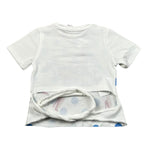 Miss Grant T-Shirt Girocollo tinta unita con Stampa Bianco per Neonata MG237 BIANCO MISS GRANT 