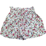 Monnalisa Short Tinta Unita Fantasia Floreale per Bambina 113413 BIANCO MONNALISA 