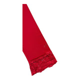 Monnalisa Leggins Tinta Unita con Ricami per Bambina 117402A1 ROSSO MONNALISA 