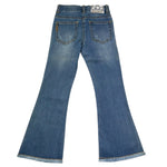 Monnalisa Jeans Tinta Unita Modello Zampa per Bambina 171402 AZZURRO MONNALISA 