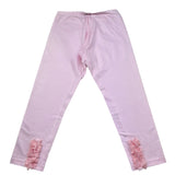 Monnalisa Leggins Tinta Unita con Applicazioni per Bambina 173414 ROSA MONNALISA 