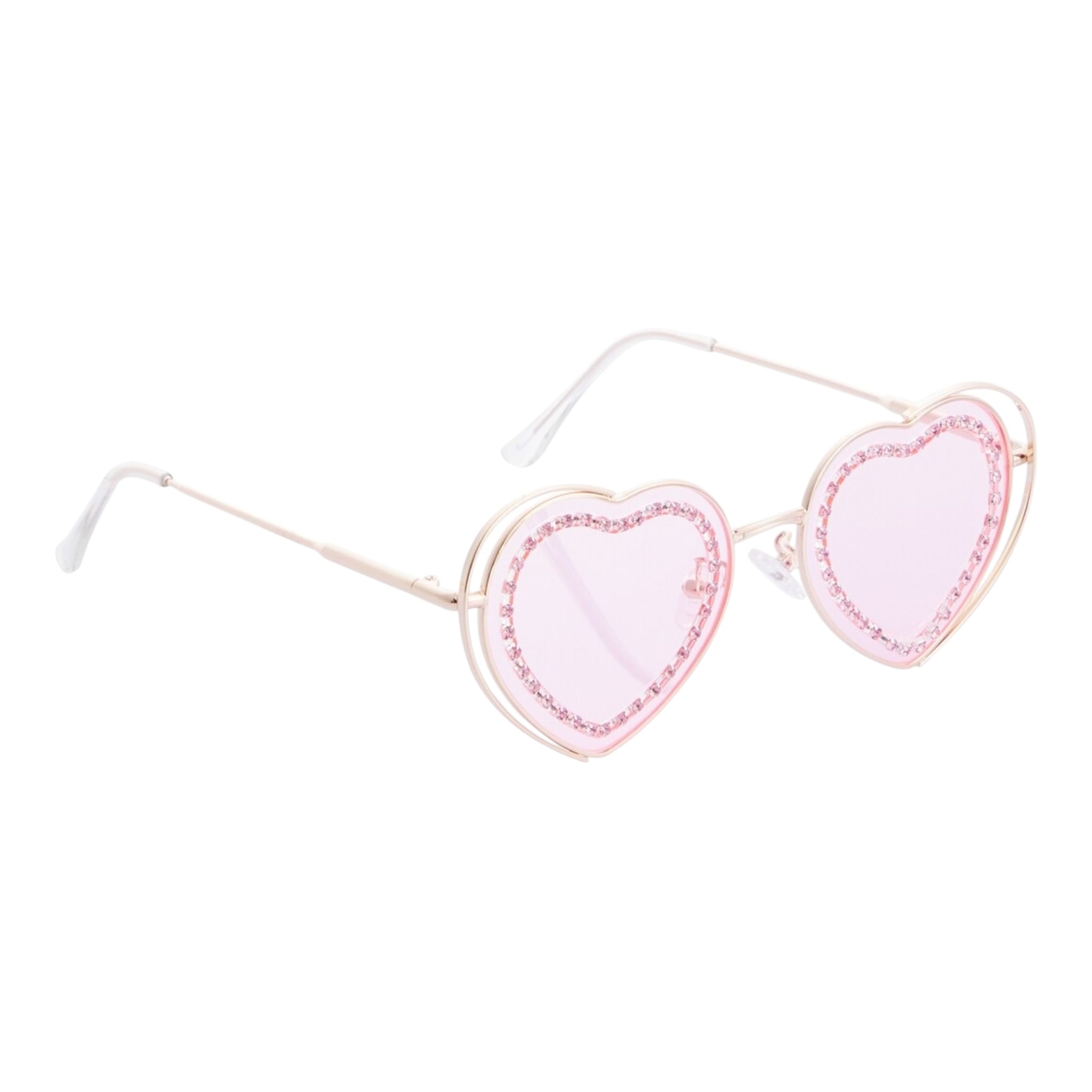 Monnalisa Occhiali Da Sole Forma Cuore per Bambina 17E0677 ROSA MONNALISA 