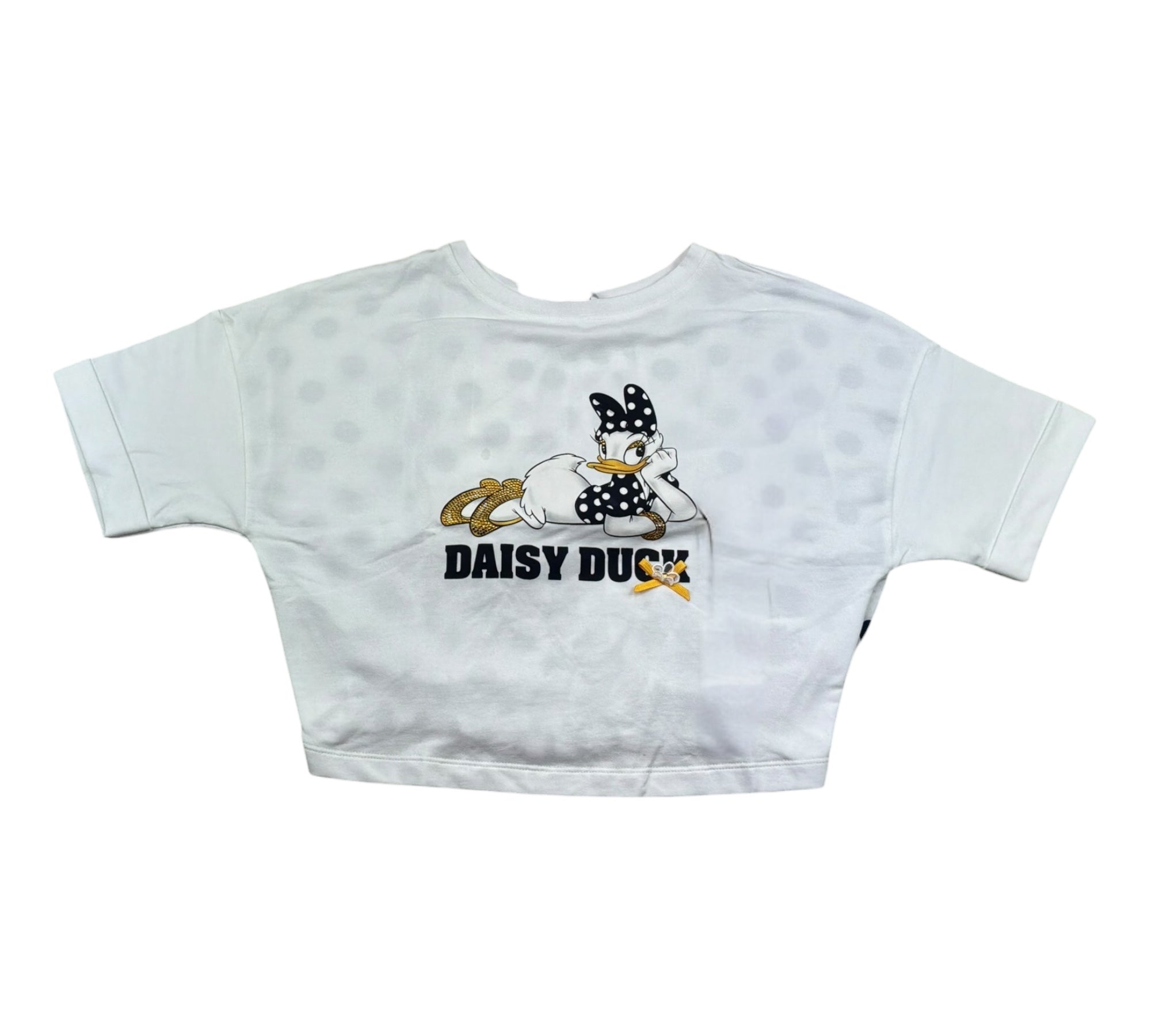 Monnalisa T-Shirt Girocollo Tinta Unita con Stampa per Bambina 197610S3 BIANCO MONNALISA 