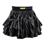 Monnalisa Gonna Tinta Unita In Ecopelle per Bambina 19D704 NERO MONNALISA 