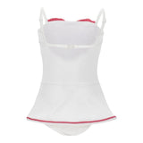 Monnalisacostume Tinta Unita con Stampa per Neonata 19E066N BIANCO MONNALISA 