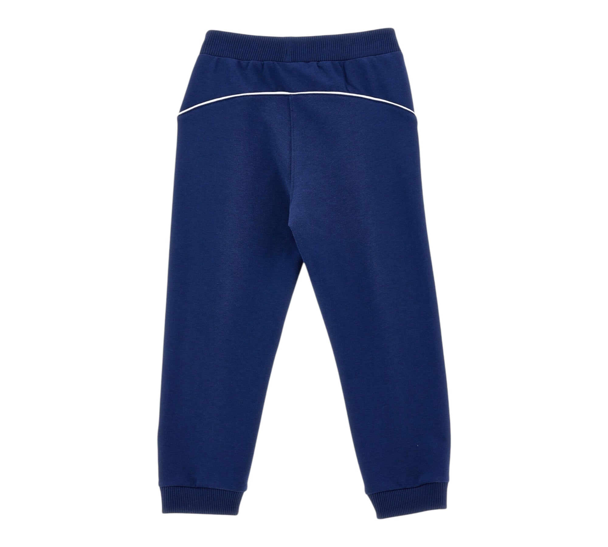Monnalisa Pantalone Tinta Unita con Stampa Cuore per Bambina 19E405 BLU MONNALISA 