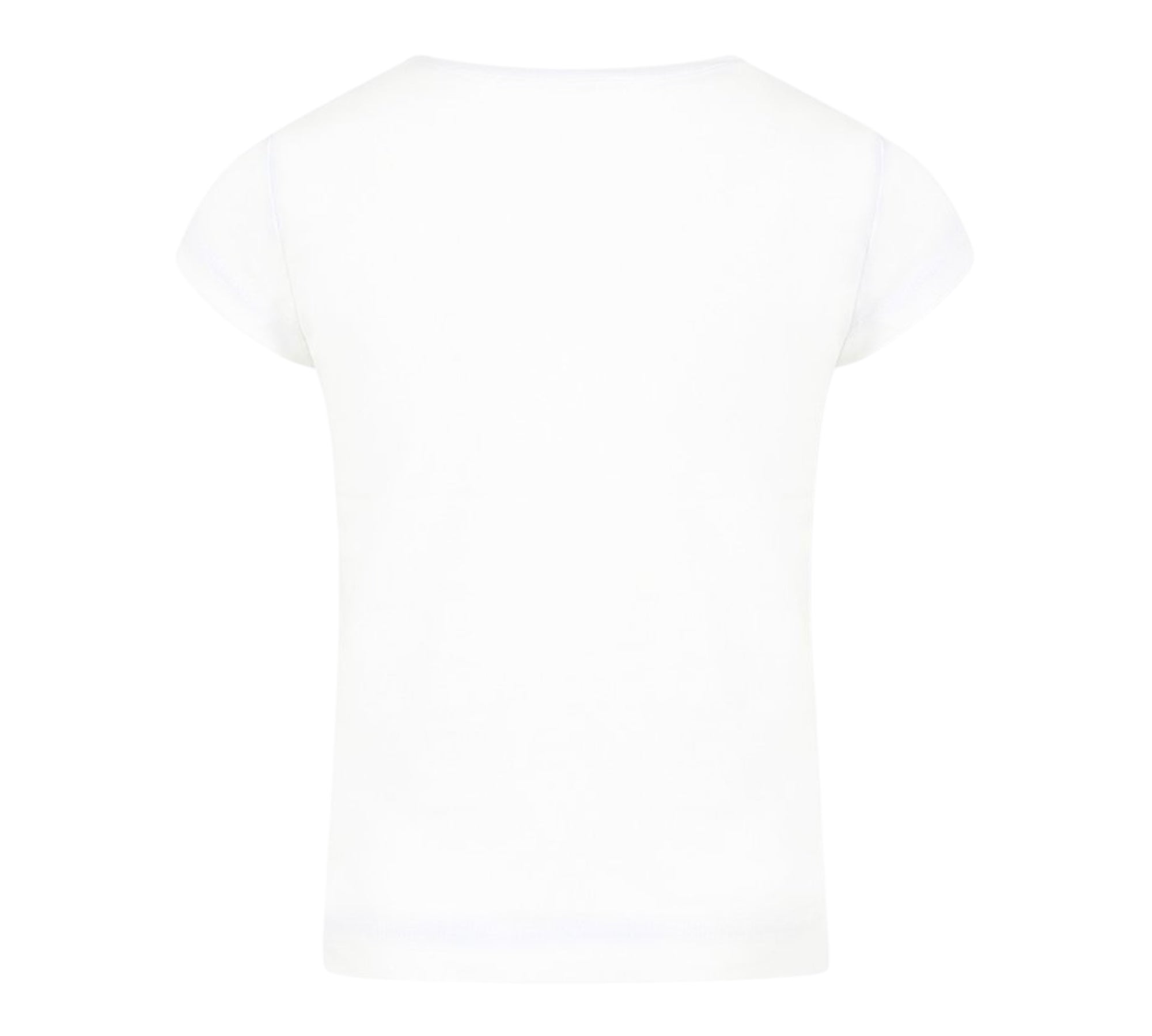 Monnalisa T-Shirt Girocollo Tinta Unita con Stampa per Bambina 19E603 BIANCO MONNALISA 