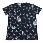 Monnalisa T-Shirt Girocollo Tinta Unita con Stampa per Bambino 253601 BLU MONNALISA 