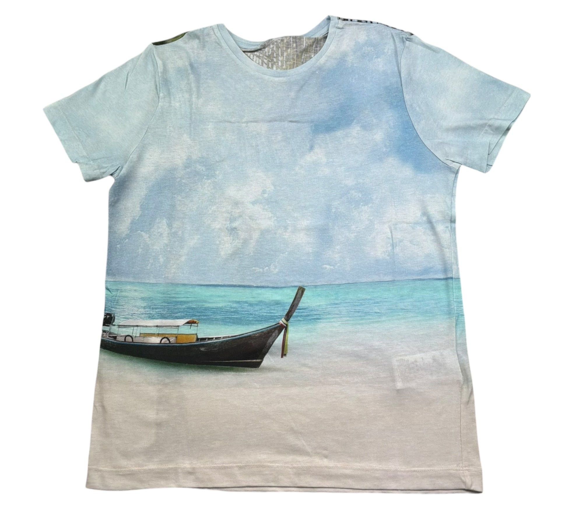 Monnalisa T-Shirt Girocollo Tinta Unita con Stampa per Bambino 253612 MULTICOLOR MONNALISA 